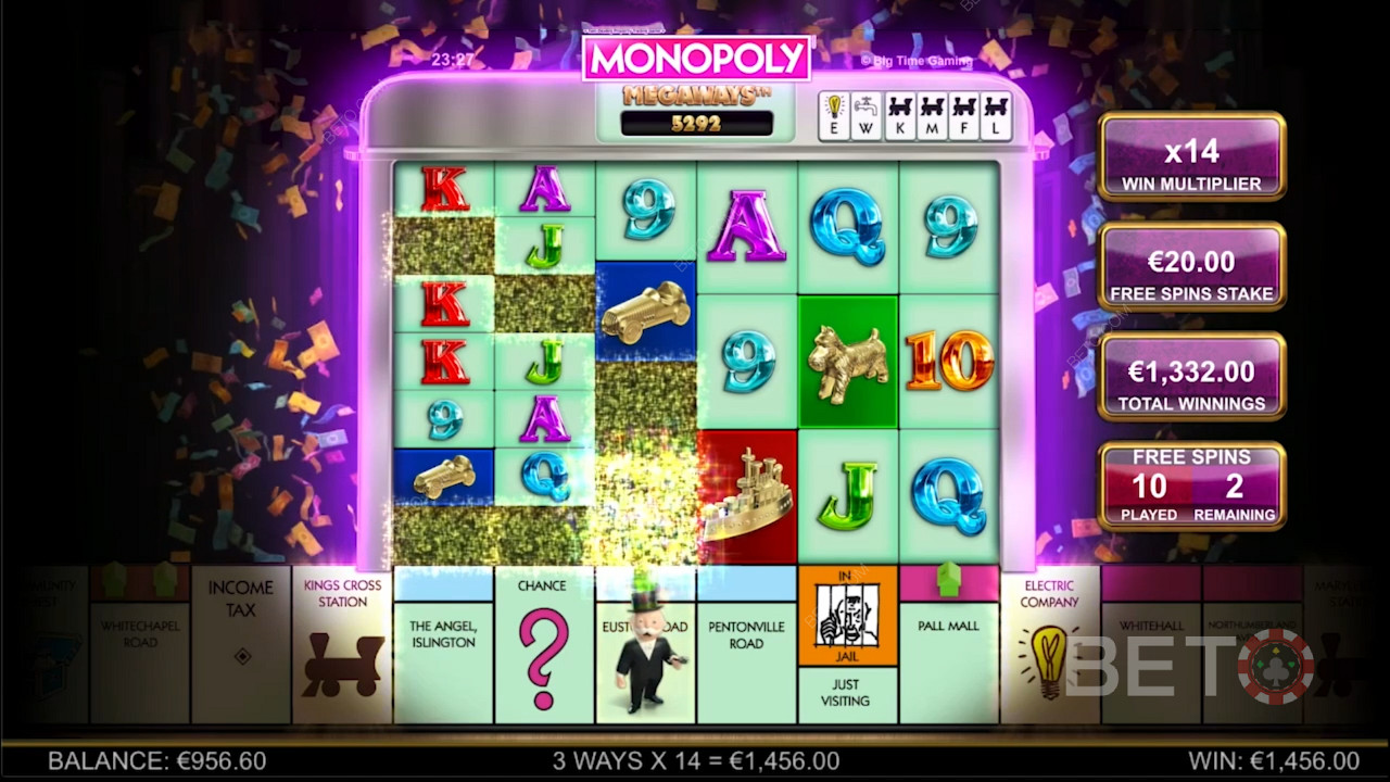 لعبة Monopoly Megaways البراقة