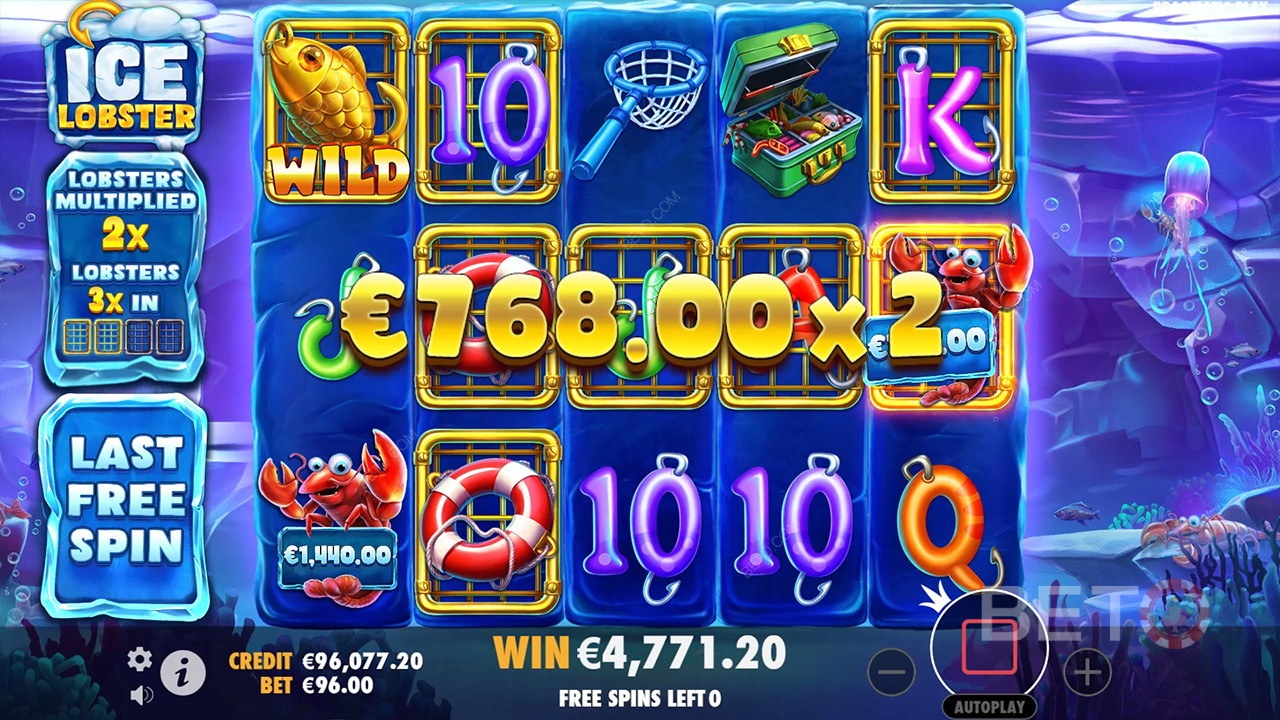 مراجعة جراد البحر الجليدي من BETO Slots