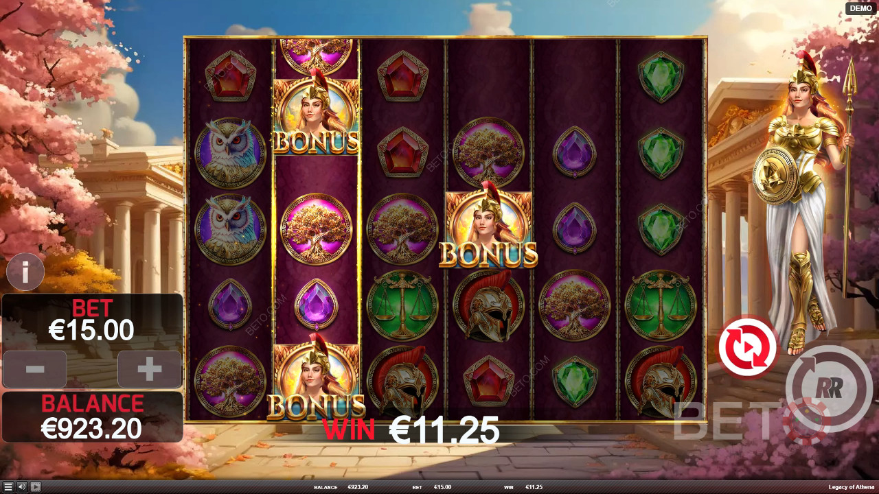 مراجعة إرث أثينا من قِبل BETO Slots
