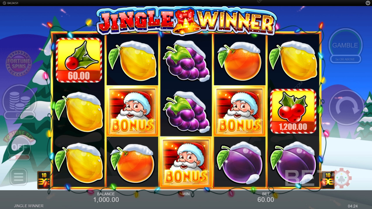 مراجعة Jingle Winner من BETO Slots