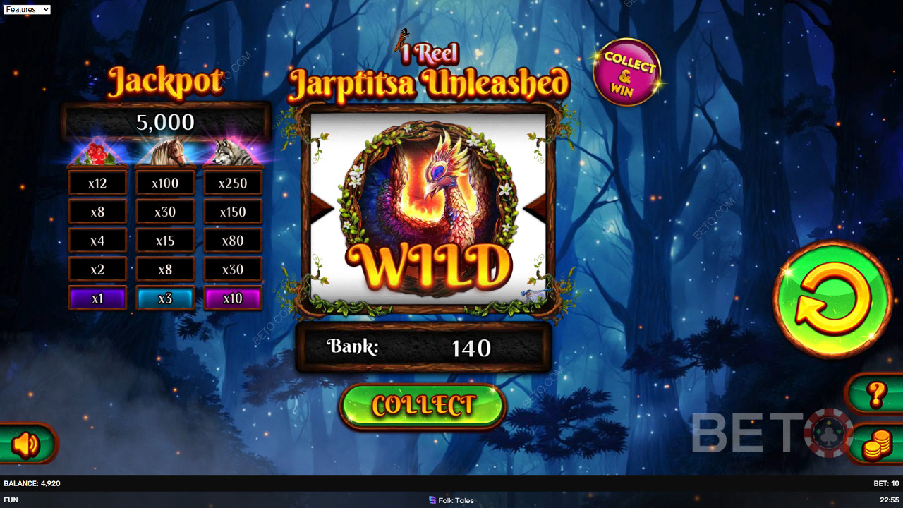 1 مراجعة بكرة Jarptitsa Unleashed من BETO Slots