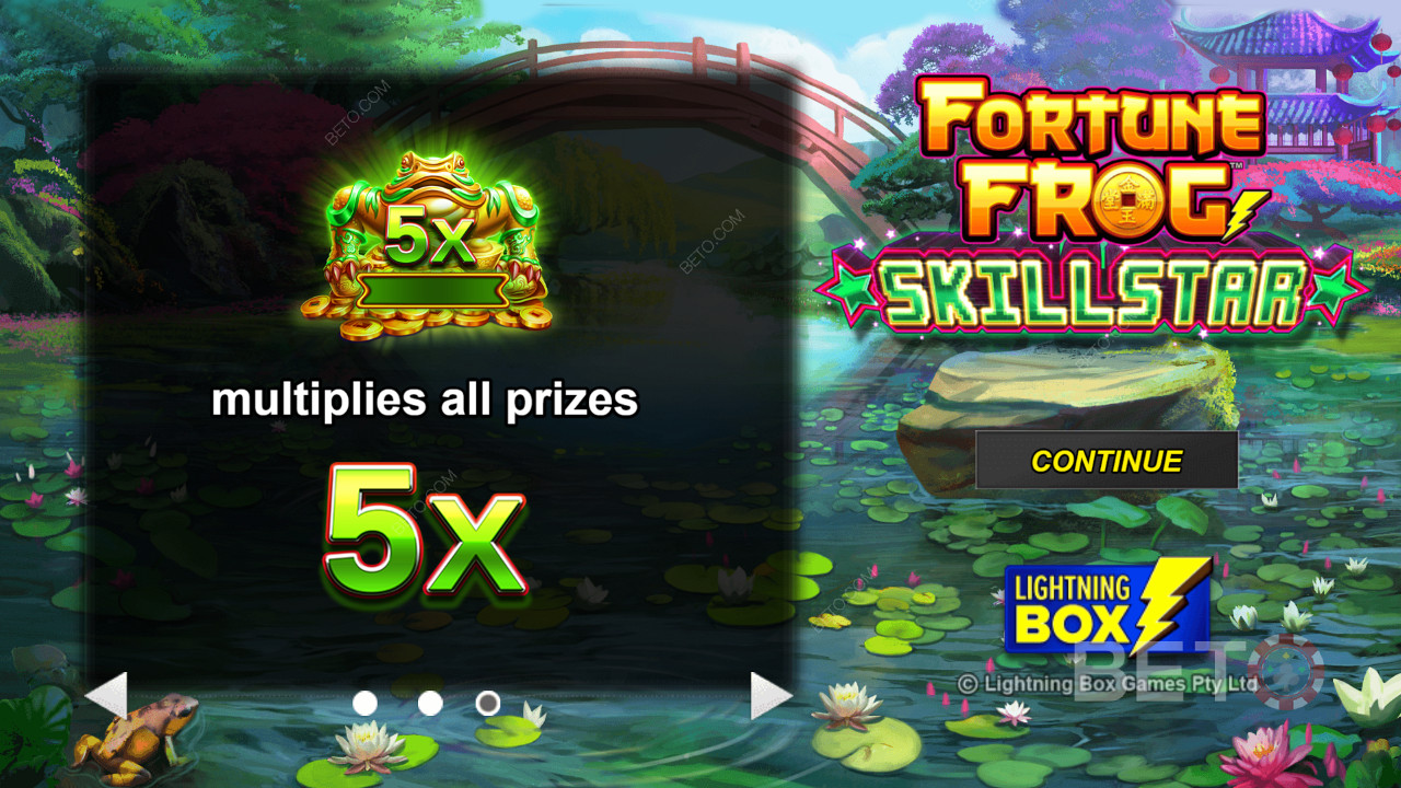 مكافأة المضاعفين في لعبة Fortune Frog Skillstar عالية التقلب