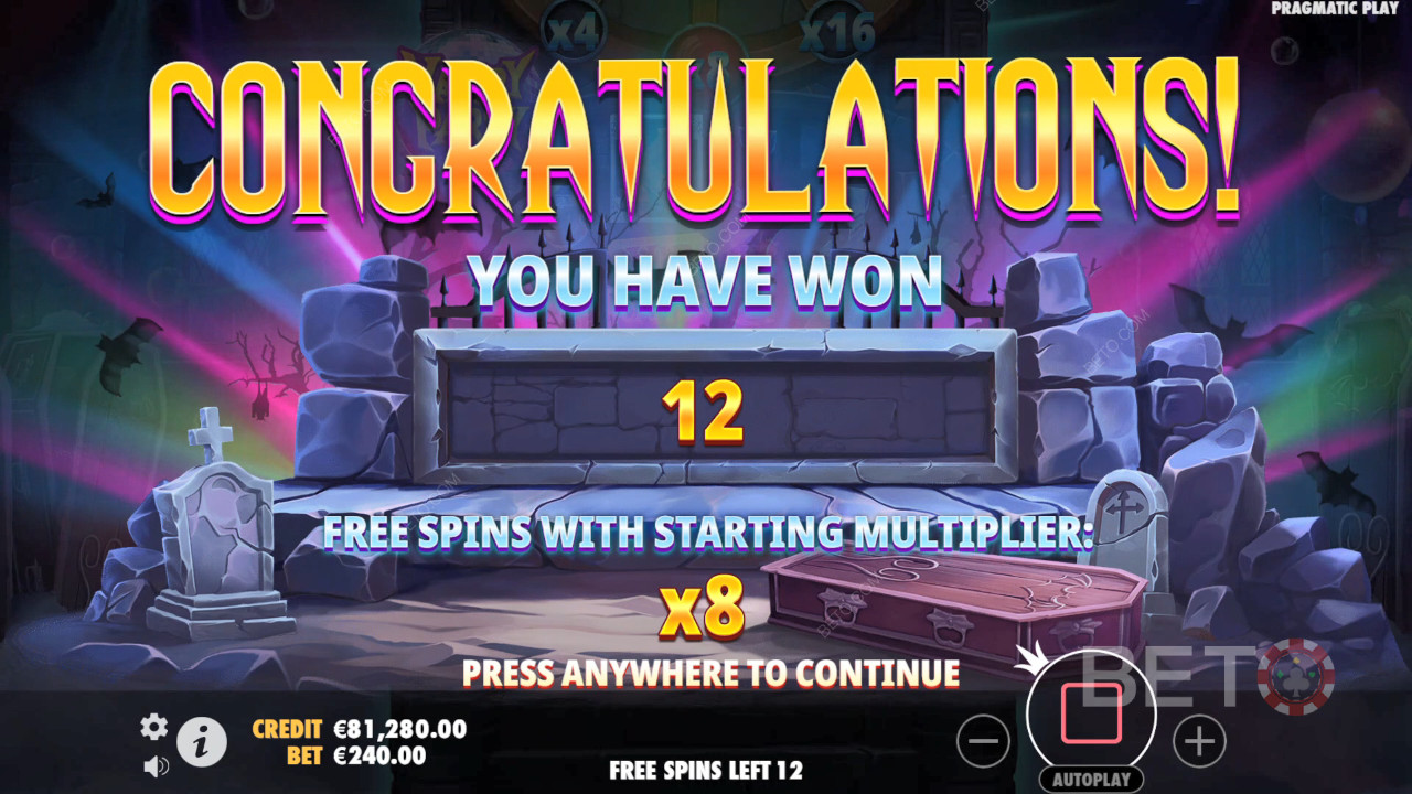 اربح 5,000 ضعف رهانك في سلوت Vampy Party Slot عبر الإنترنت!