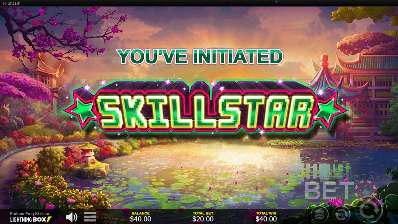 العب Fortune Frog Skillstar Slot Machine والوصول إلى ميزة الدورات المجانية