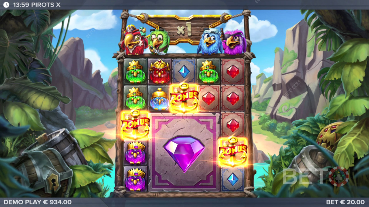 مراجعة Pirots X بواسطة فتحات BETO Slots