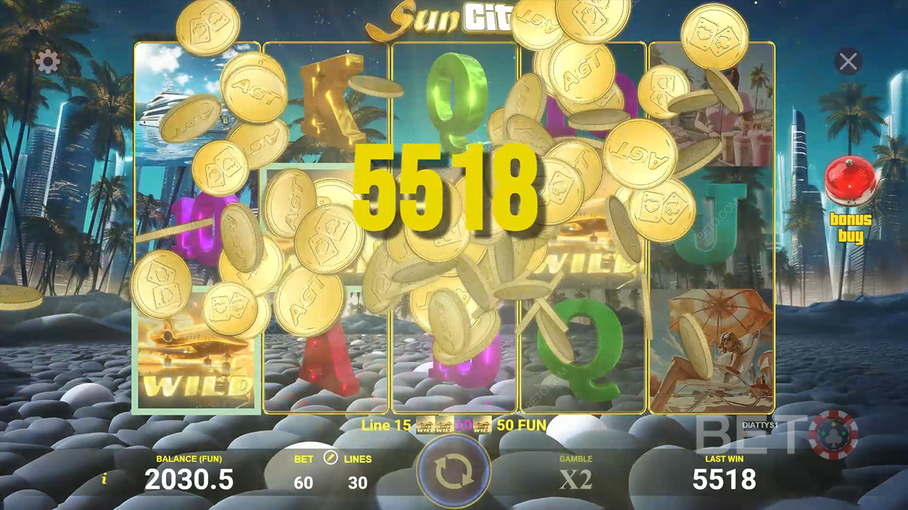 مراجعة Sun City من BETO Slots