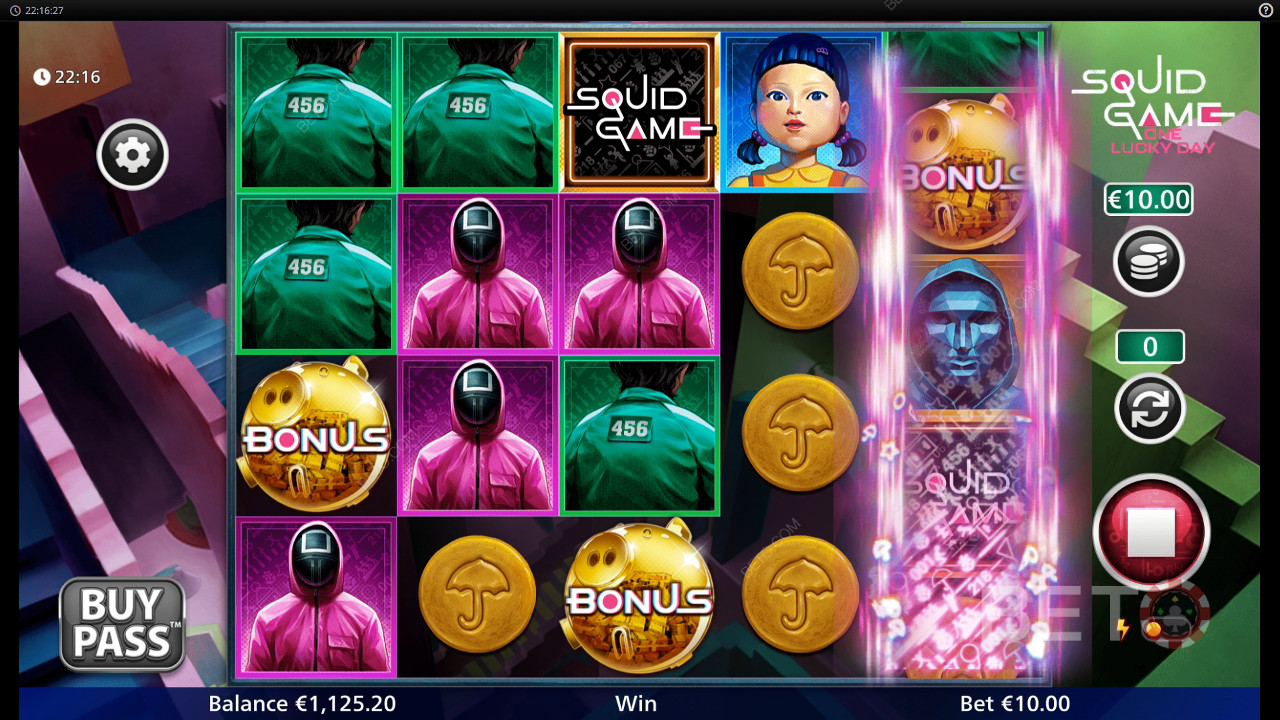 لعبة الحبار - مراجعة يوم واحد محظوظ من قبل BETO Slots