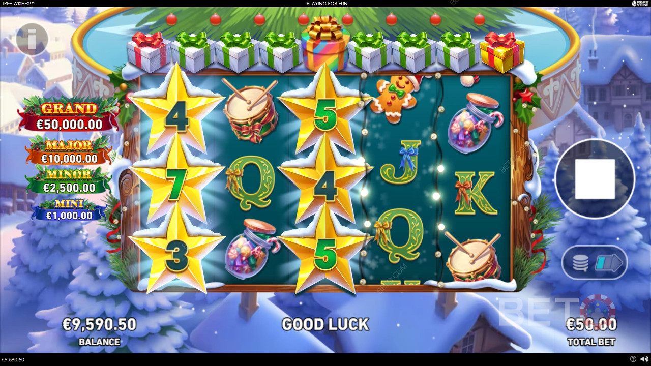 مراجعة أمنيات الشجرة من BETO Slots