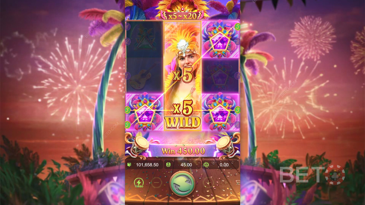 مراجعة Rio Fantasia من BETO Slots