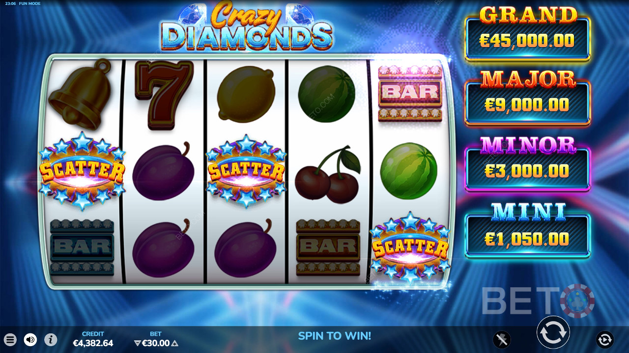 مراجعة لعبة Crazy Diamonds من BETO Slots