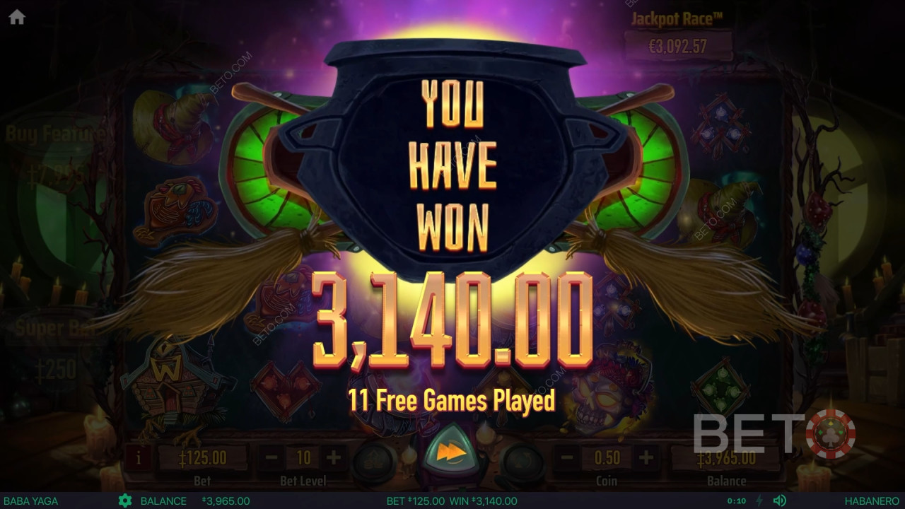 اربح 9,696 ضعف رهانك في فتحة بابا ياجا!