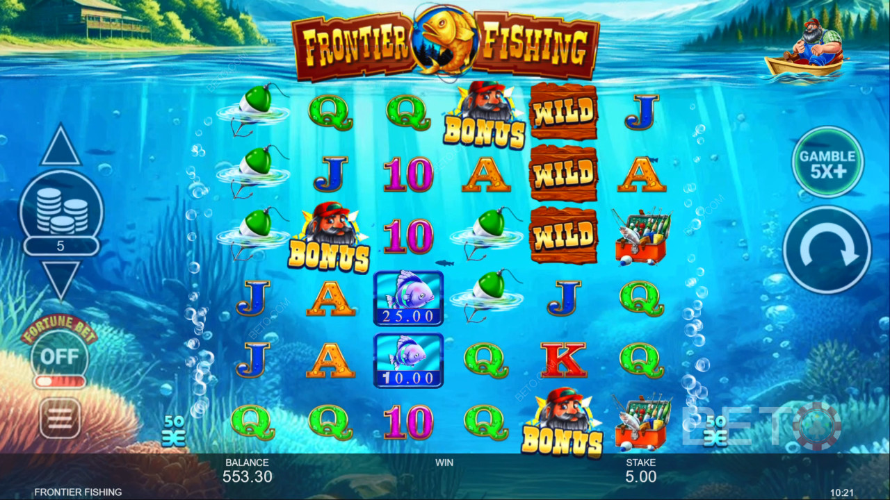 مراجعة صيد السمك الحدودي بواسطة ماكينات القمار BETO Slots