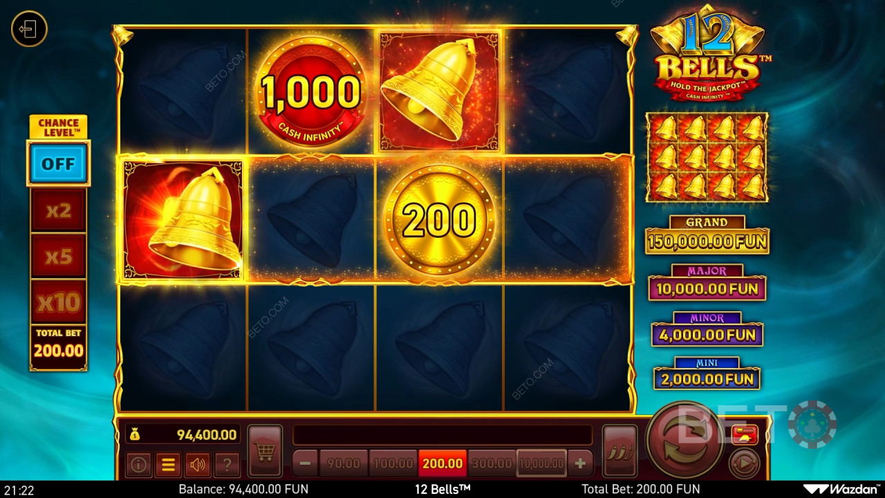 مراجعة 12 Bells بواسطة BETO Slots