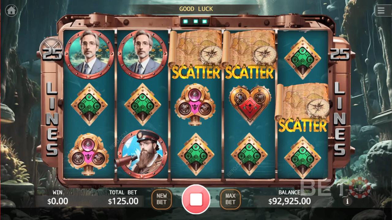 مراجعة 20000 فرسخ تحت البحر من قبل BETO Slots