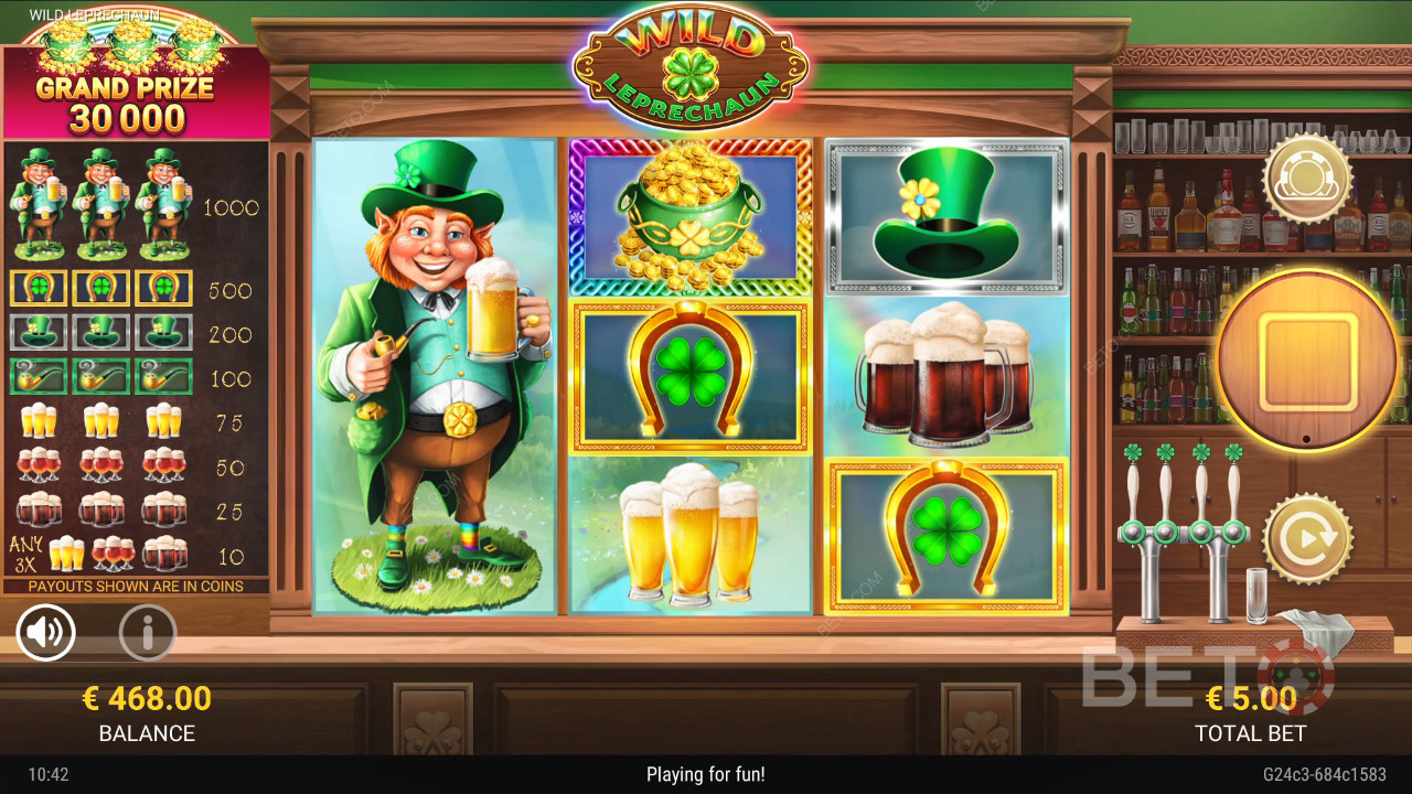 مراجعة Wild Leprechaun من BETO Slots
