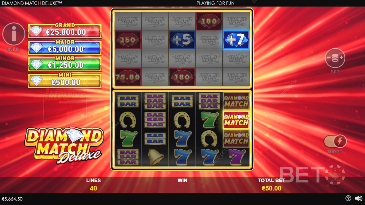مراجعة Diamond Match Deluxe من BETO Slots