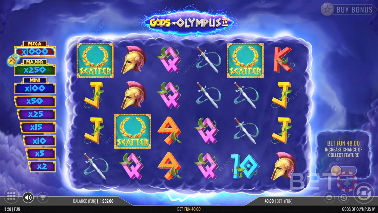 Gods of Olympus IV اللعب المجاني