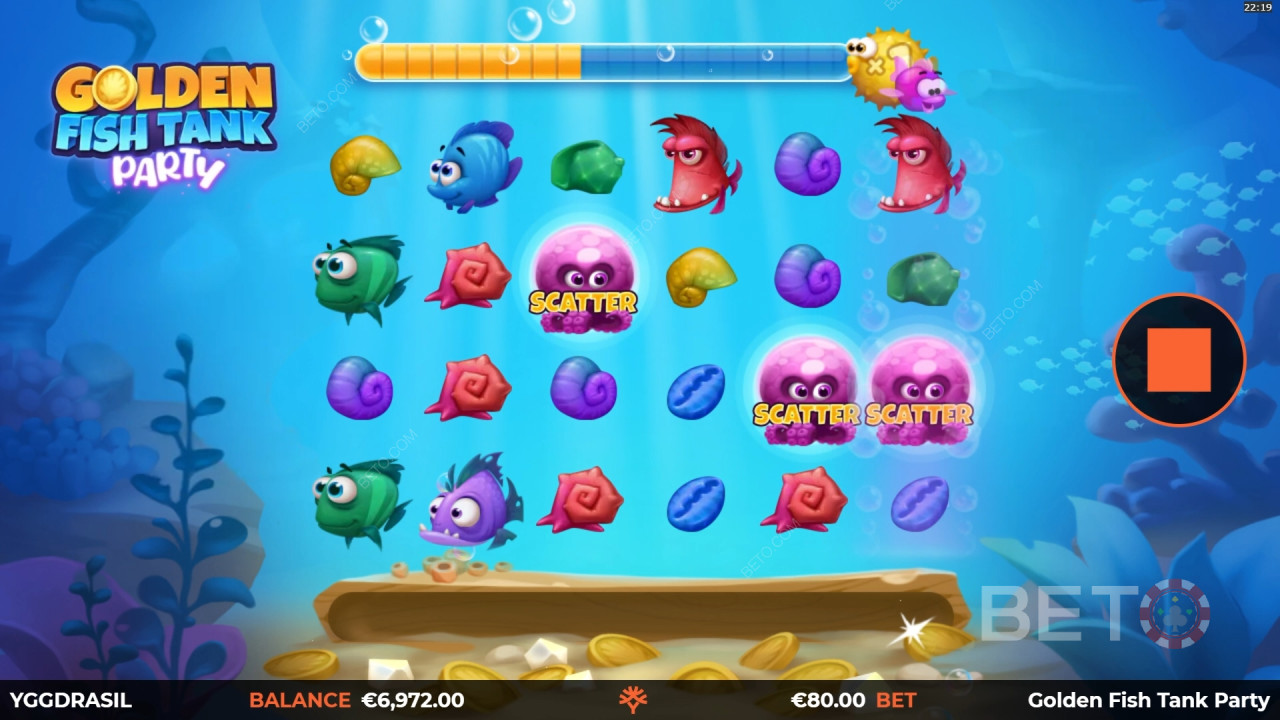 Golden Fish Tank مراجعة الحفلة من قبل BETO Slots