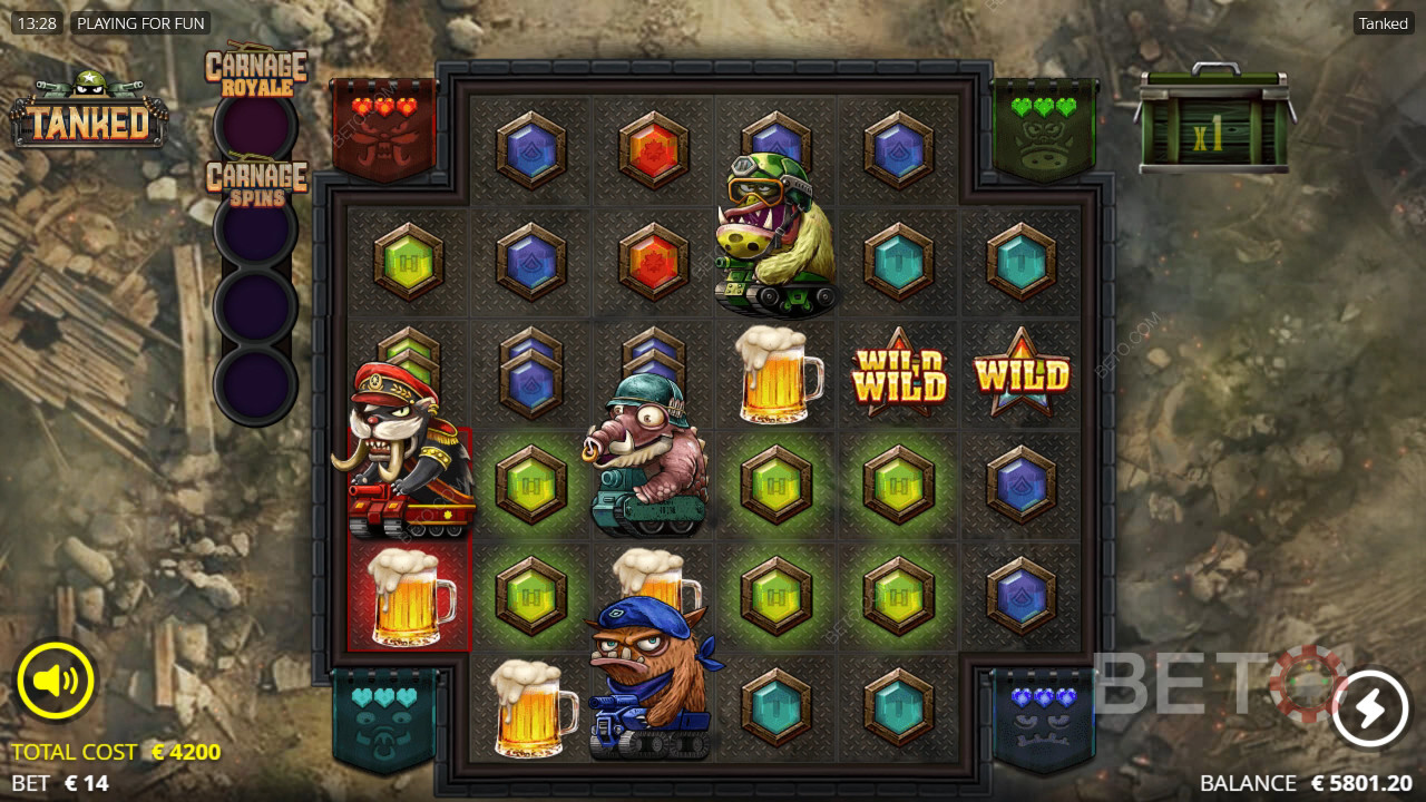 مراجعة Tanked من قِبل BETO Slots