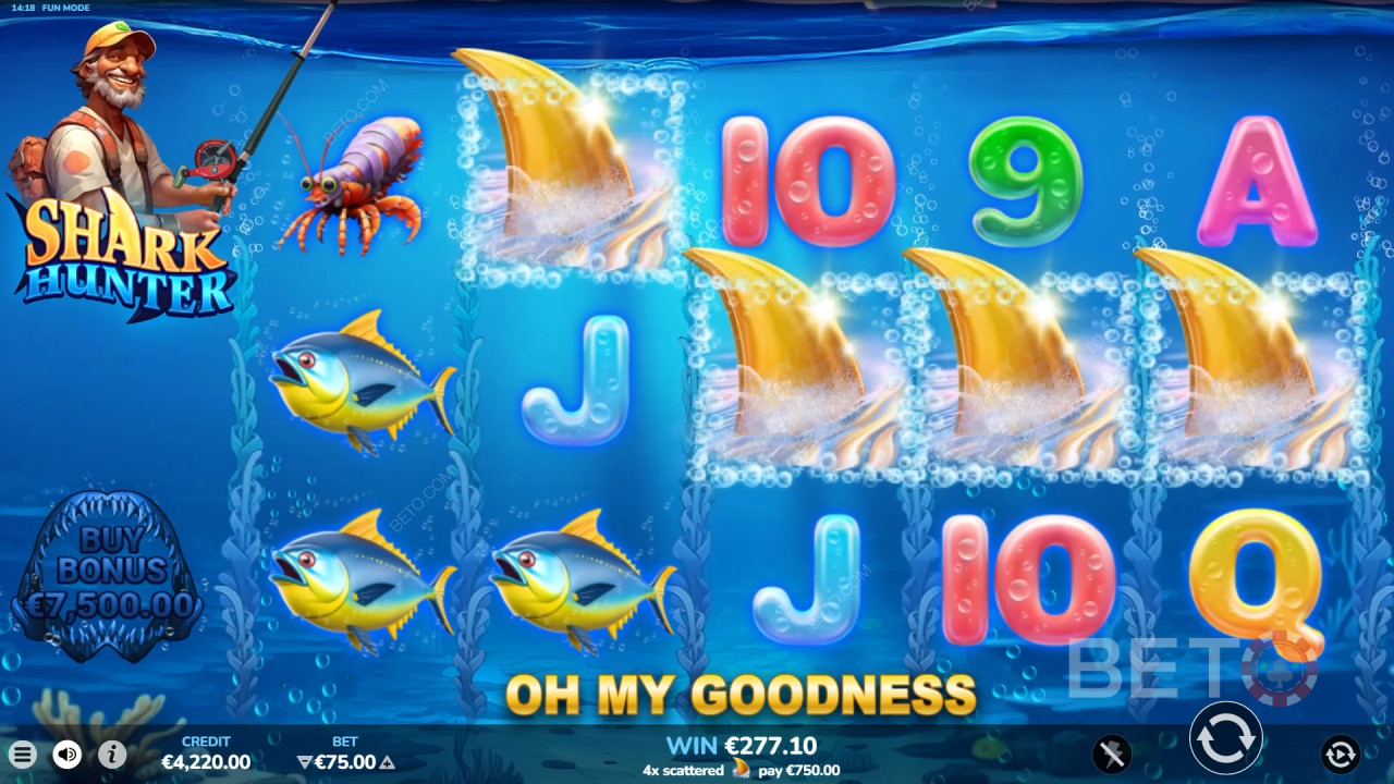 مراجعة صياد القرش من BETO Slots