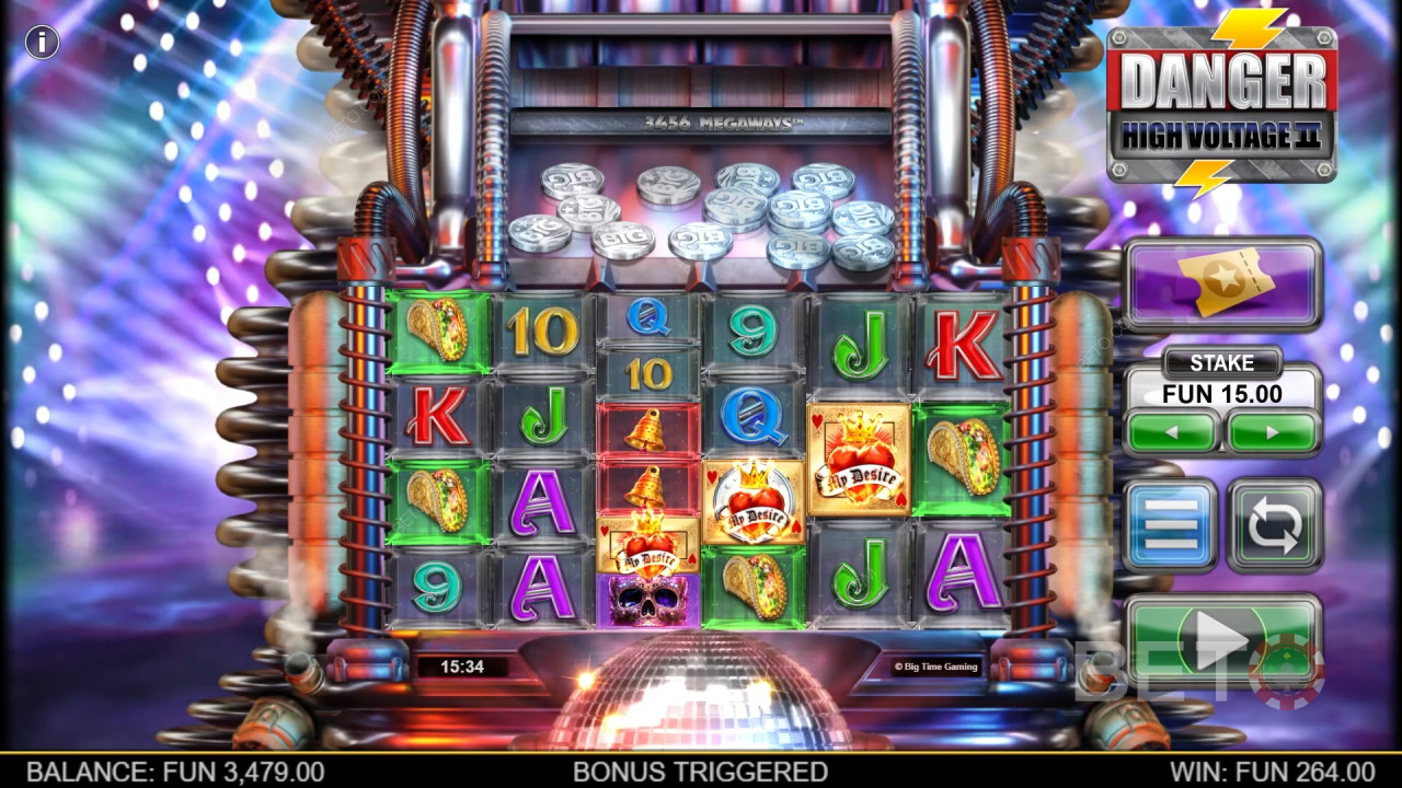خطر! مراجعة High Voltage 2 من BETO Slots