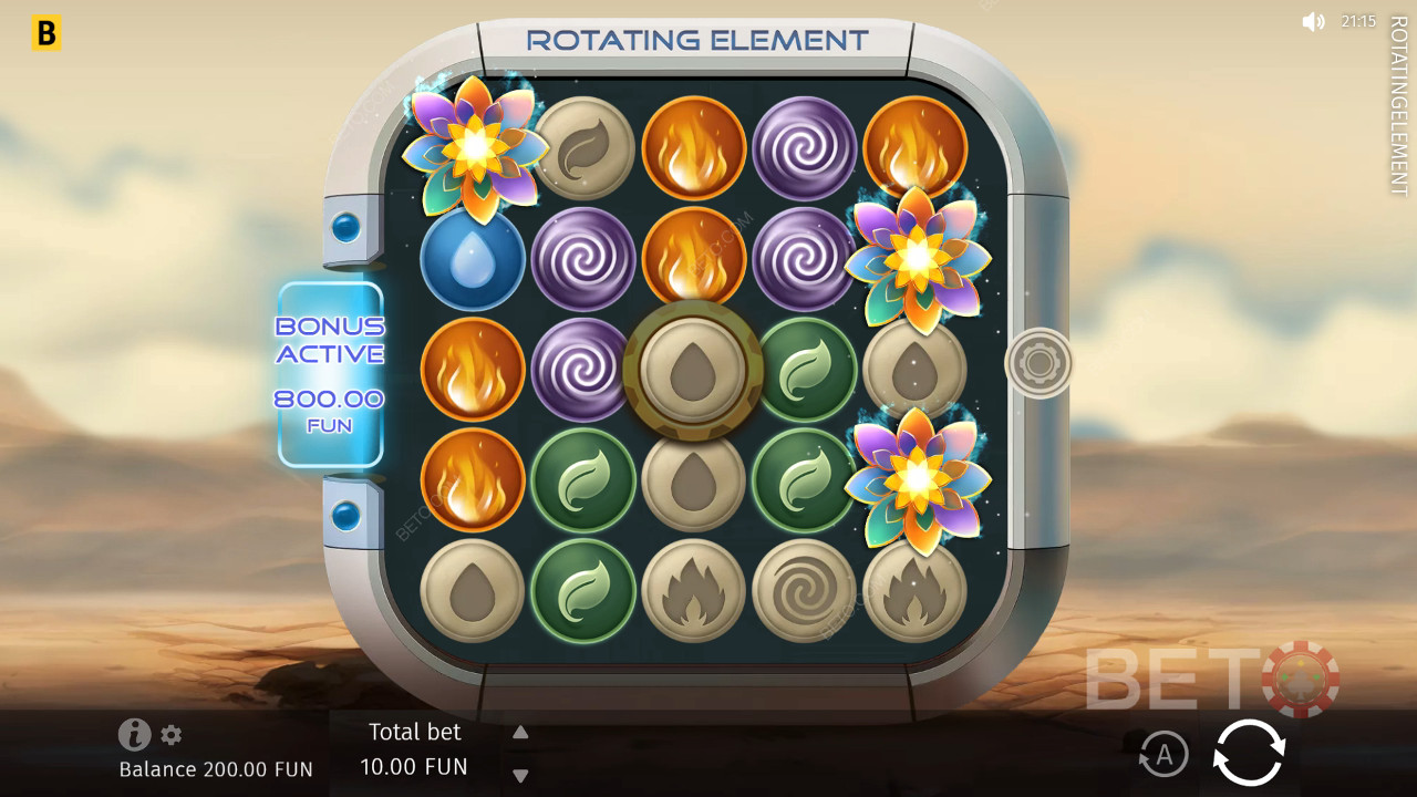 مراجعة العنصر الدوار بواسطة فتحات BETO Slots