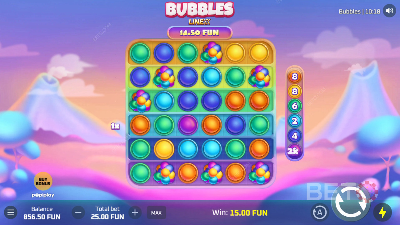 مراجعة Bubbles بواسطة BETO Slots