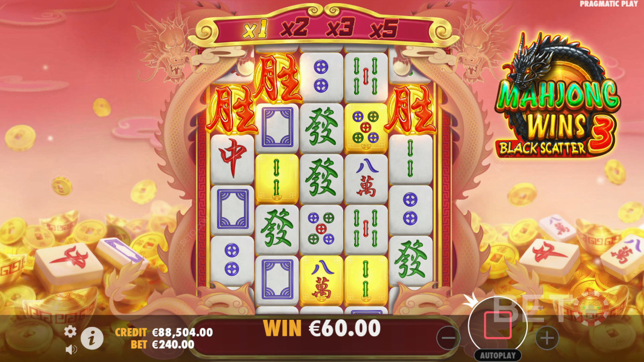ما جونغ يفوز 3 - مراجعة المبعثر الأسود بواسطة BETO Slots
