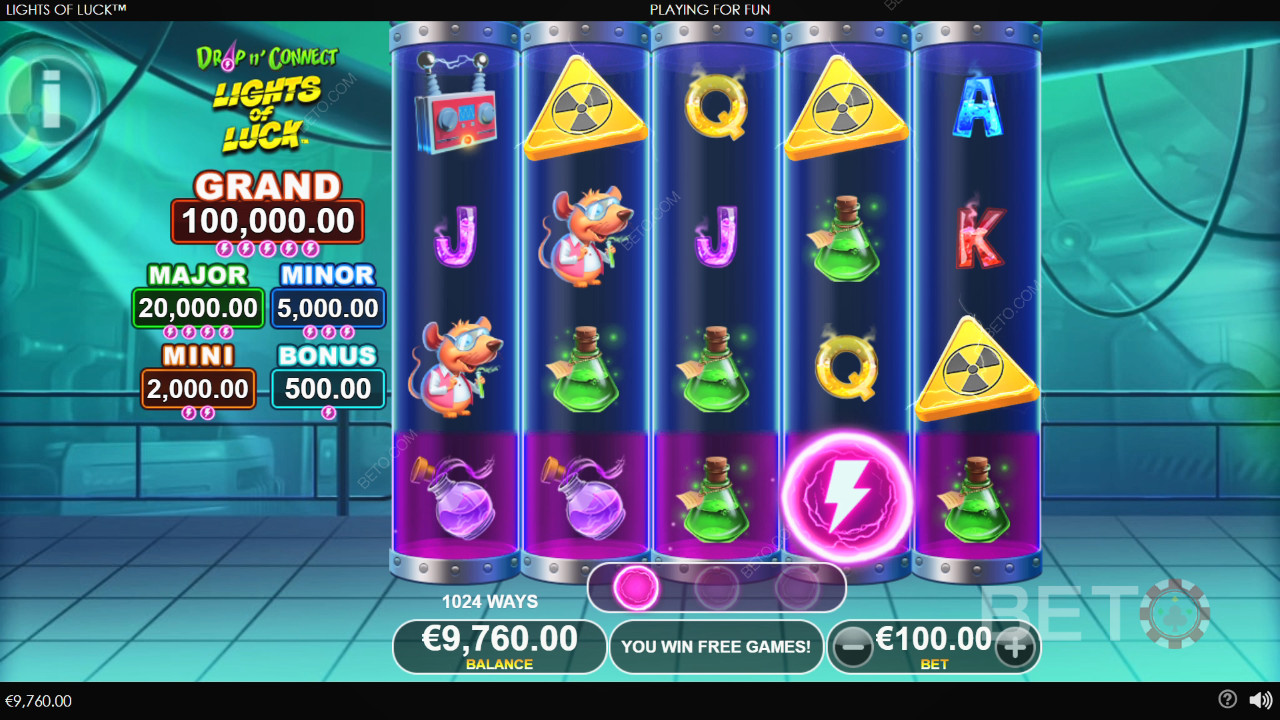 مراجعة Lights Of Luck من BETO Slots