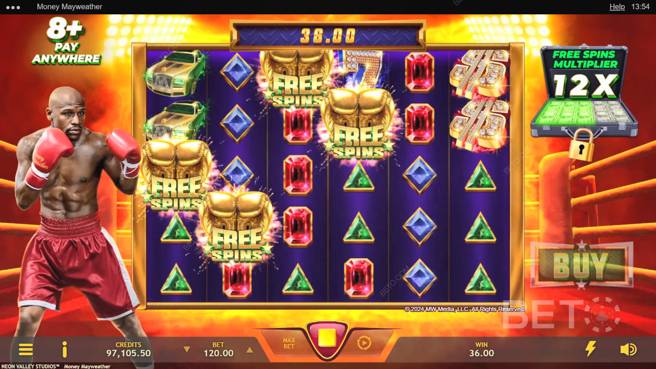 مراجعة Money Mayweather من قِبل BETO Slots