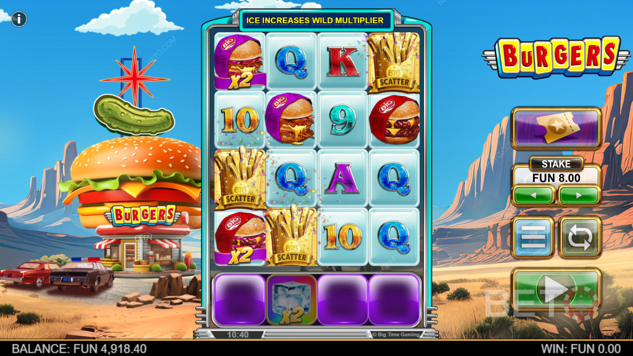 مراجعة البرغر بواسطة فتحات BETO Slots