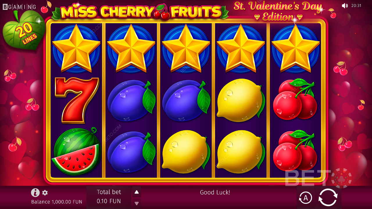 تصميم لعبة هجينة في Miss Cherry Fruits