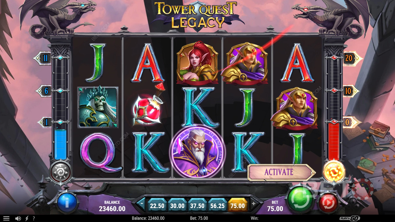مراجعة لعبة Tower Quest Legacy من BETO Slots