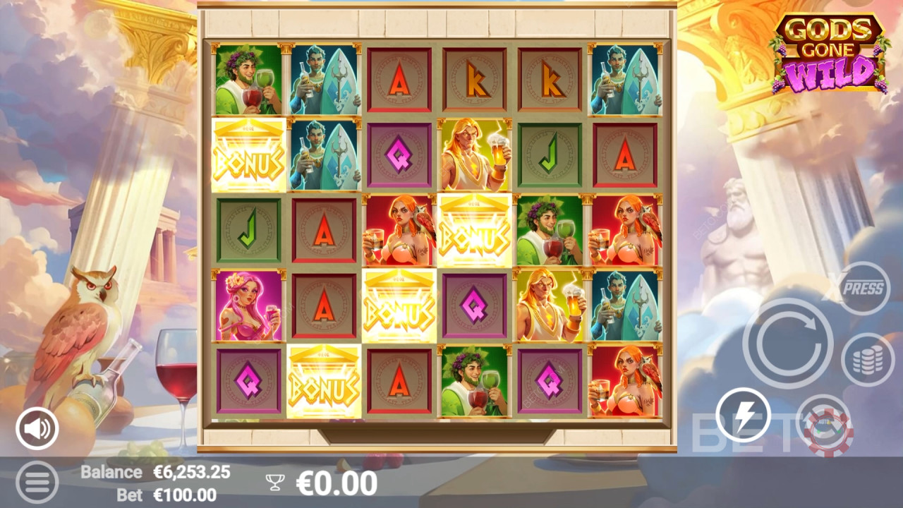 مراجعة الآلهة ذهبوا البرية من BETO Slots