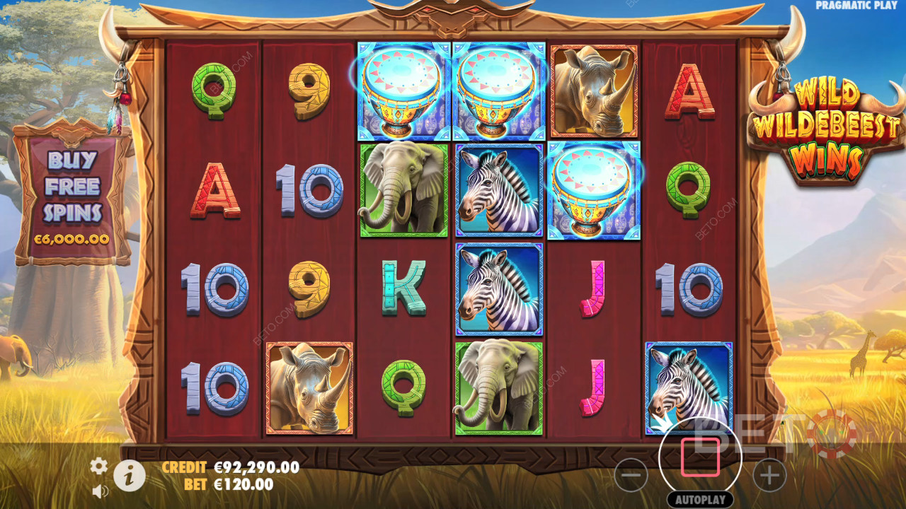 مراجعة فوز Wildebeest Wildebeest بواسطة BETO Slots