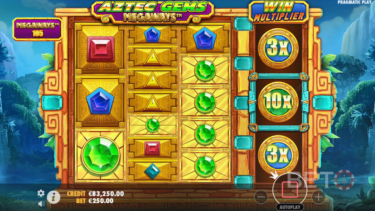 مراجعة Aztec Gems Megaways بواسطة BETO Slots
