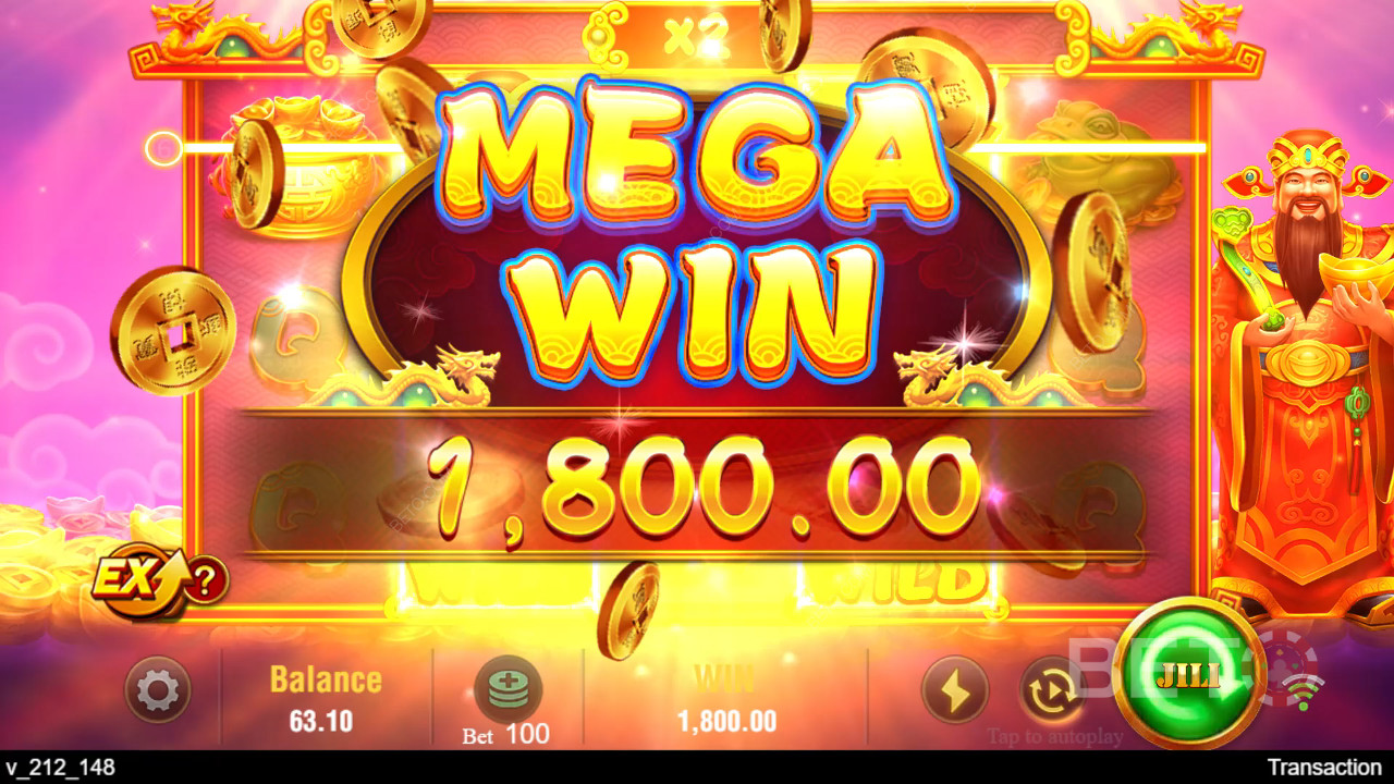 اربح 6,750 ضعف رهانك في ماكينة سلوت جيلي كايشن!