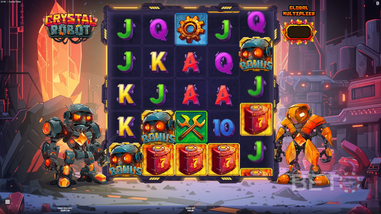 مراجعة الروبوت الكريستالي من BETO Slots