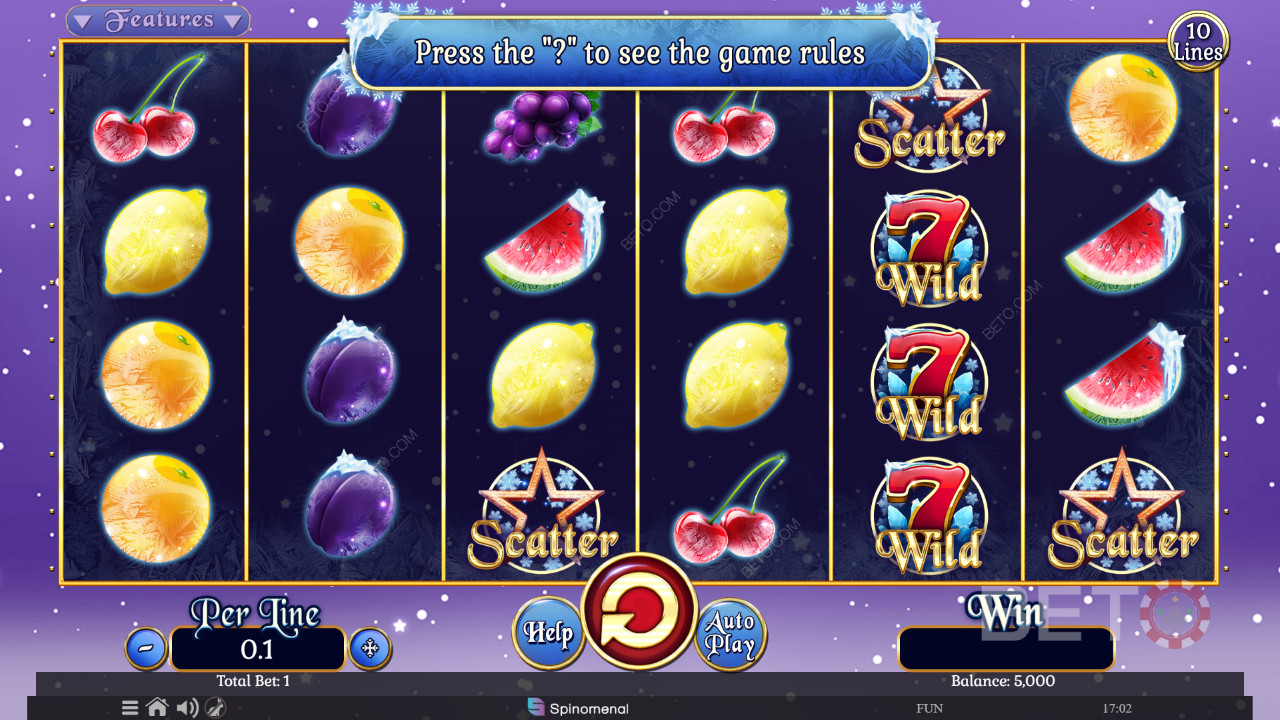 مراجعة مجموعة Fruits On Ice Collection 10 Lines من BETO Slots
