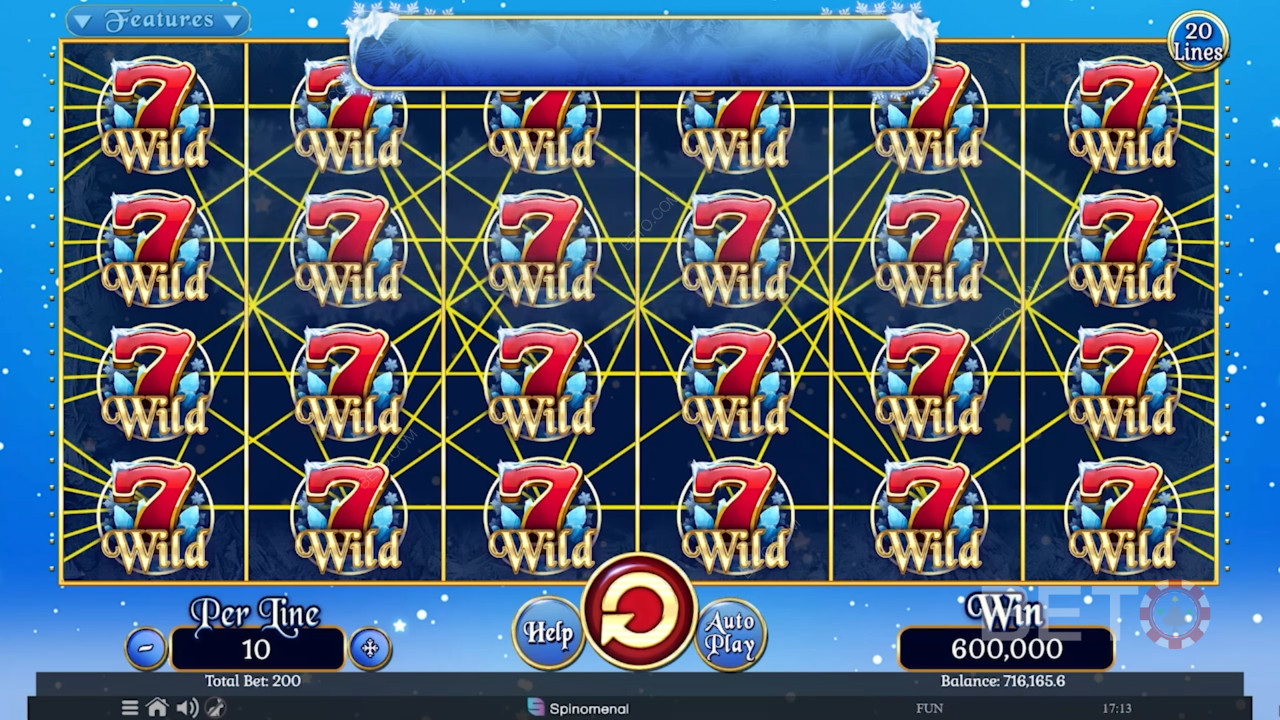 مراجعة مجموعة Fruits On Ice Collection 20 Lines من BETO Slots