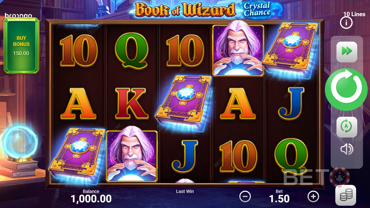Book of Wizard: Crystal Chance اللعب المجاني