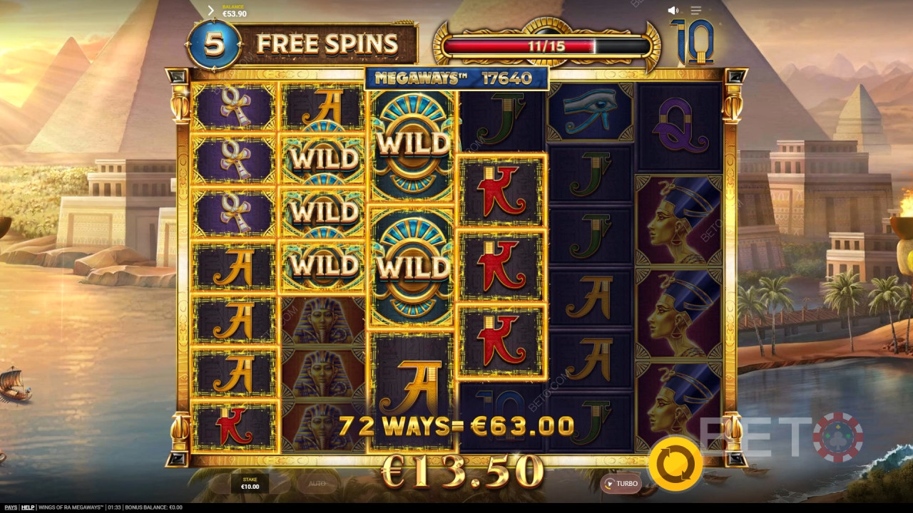 مراجعة Wings of Ra Megaways بواسطة BETO Slots