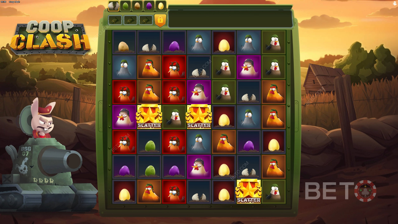 مراجعة Coop Clash Clash من BETO Slots