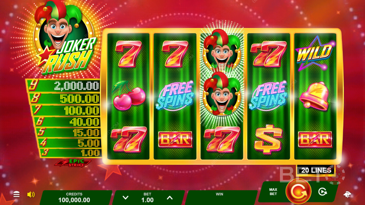 مراجعة Joker Rush من BETO Slots