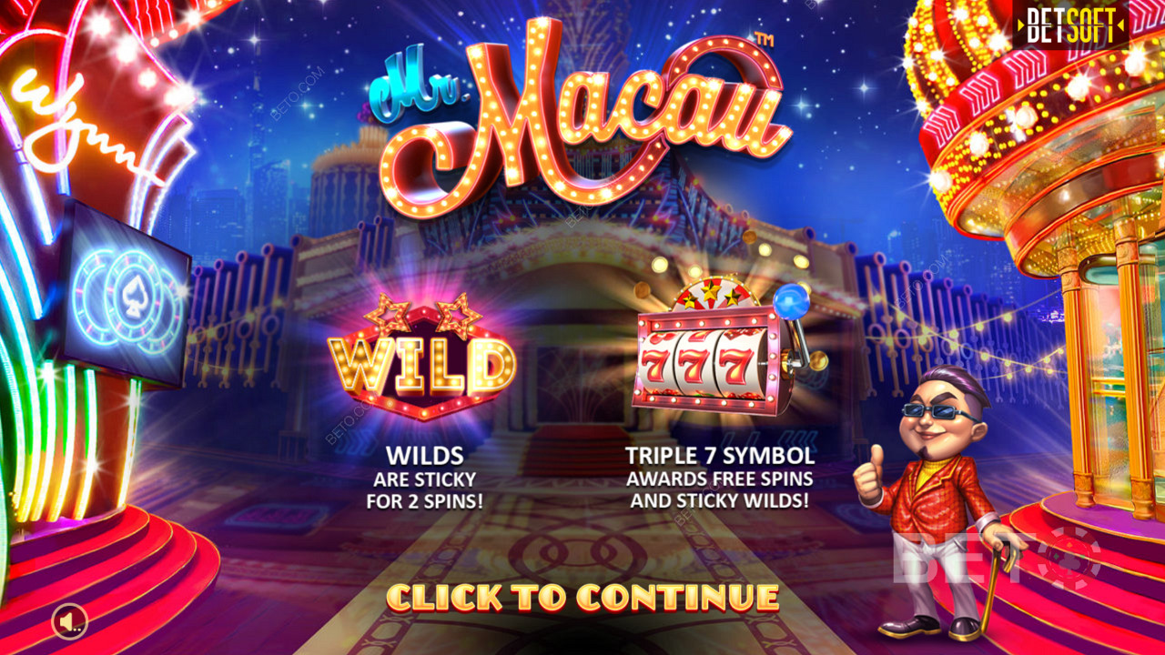 استمتع ببعض أقوى الميزات في المقامرة عبر الإنترنت في فتحة Mr Macau