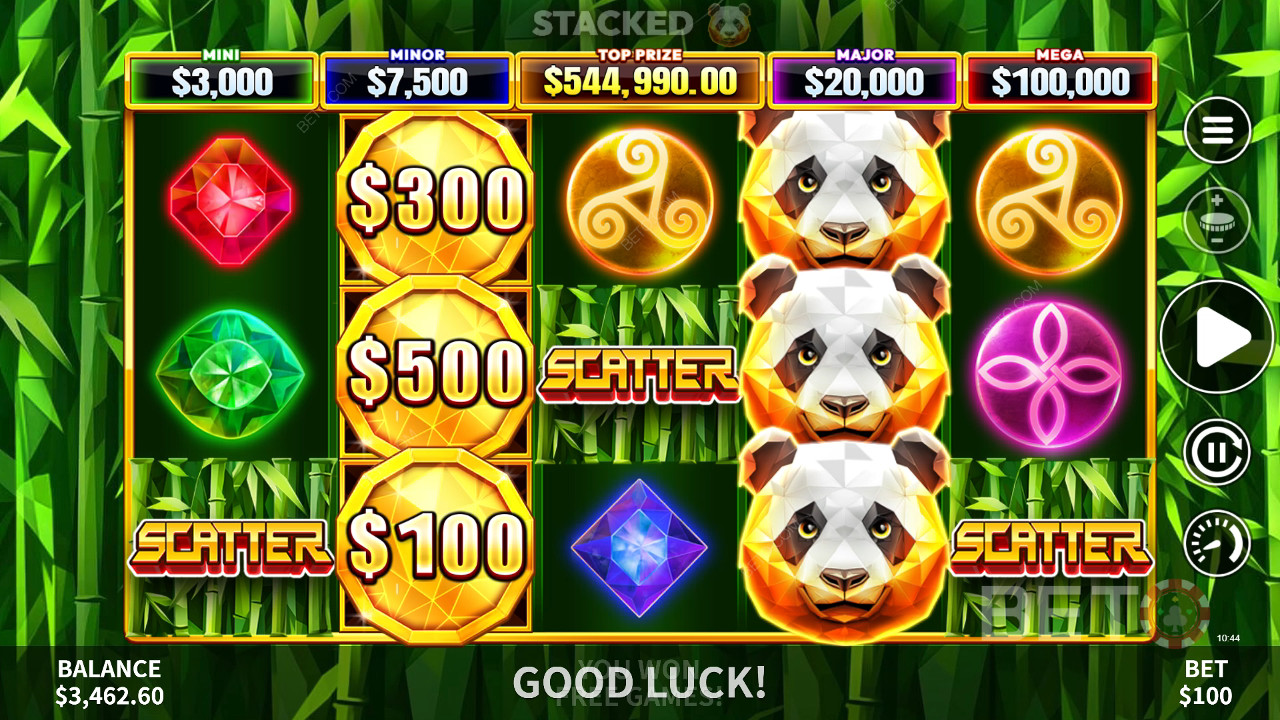 مراجعة لعبة Panda Hold & Spin من BETO Slots