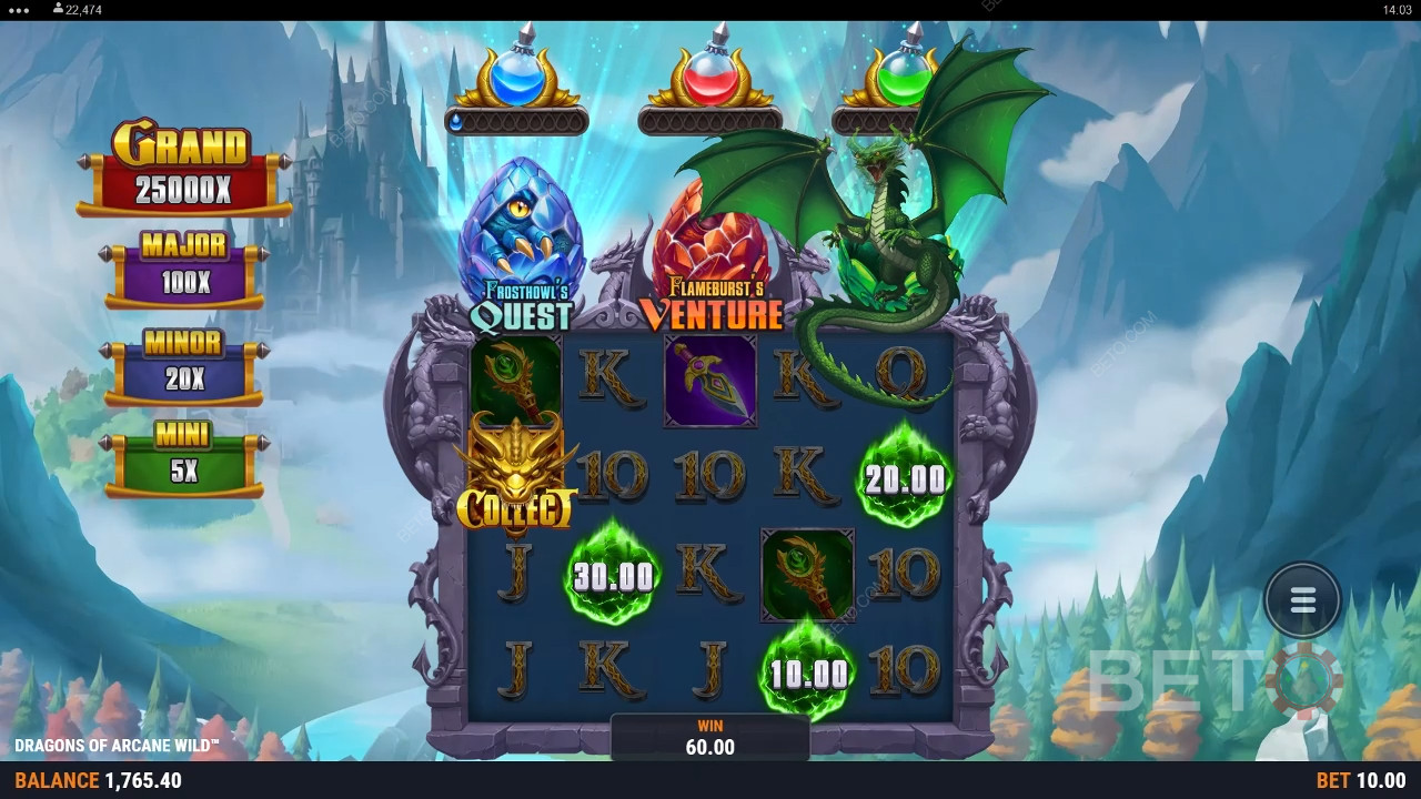 مراجعة تنانين أركين وايلد التنانين من BETO Slots