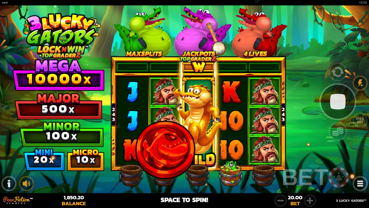 3 مراجعة 3 Lucky Gators من BETO Slots