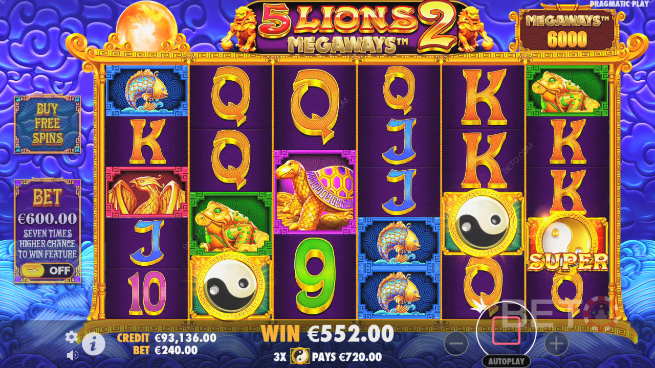 5 Lions Megaways 2 مراجعة من قِبل BETO Slots