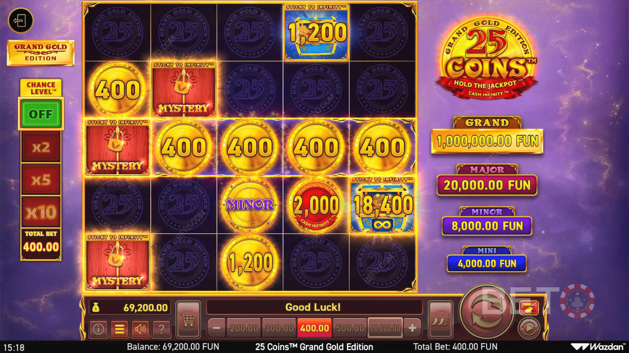 مراجعة الإصدار الذهبي الكبير لـ 25 قطعة نقدية من BETO Slots